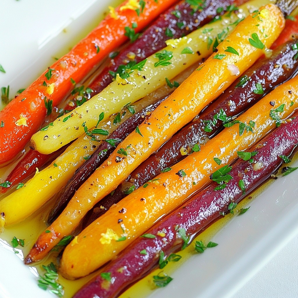 Herb Roasted Rainbow Carrots Flavorful and Easy Dish