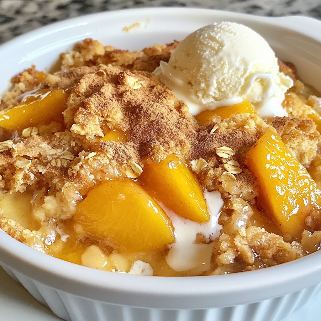 Peach Cobbler Dump Cake Simple and Tasty Dessert