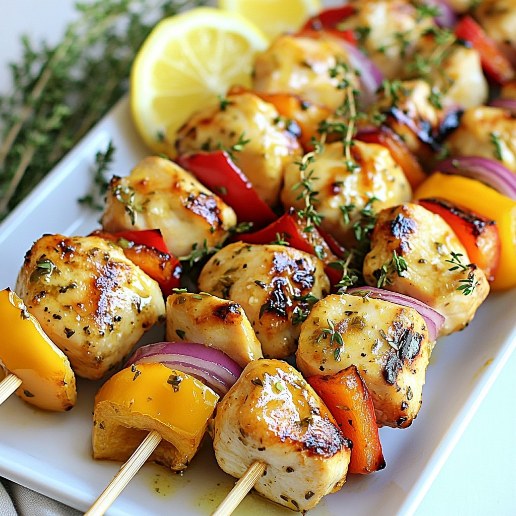 Lemon Herb Chicken Kabobs Juicy and Flavorful Recipe