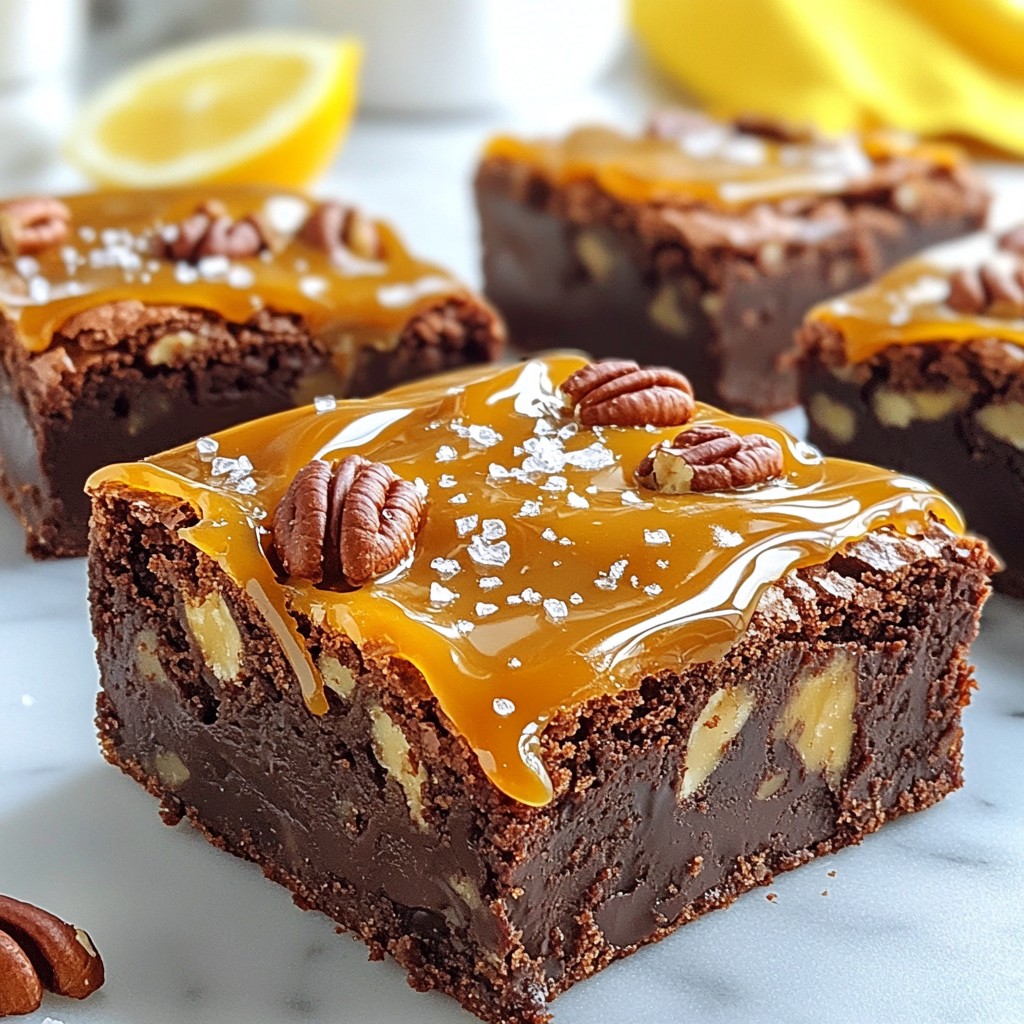Salted Caramel Turtle Brownies Irresistible Delight