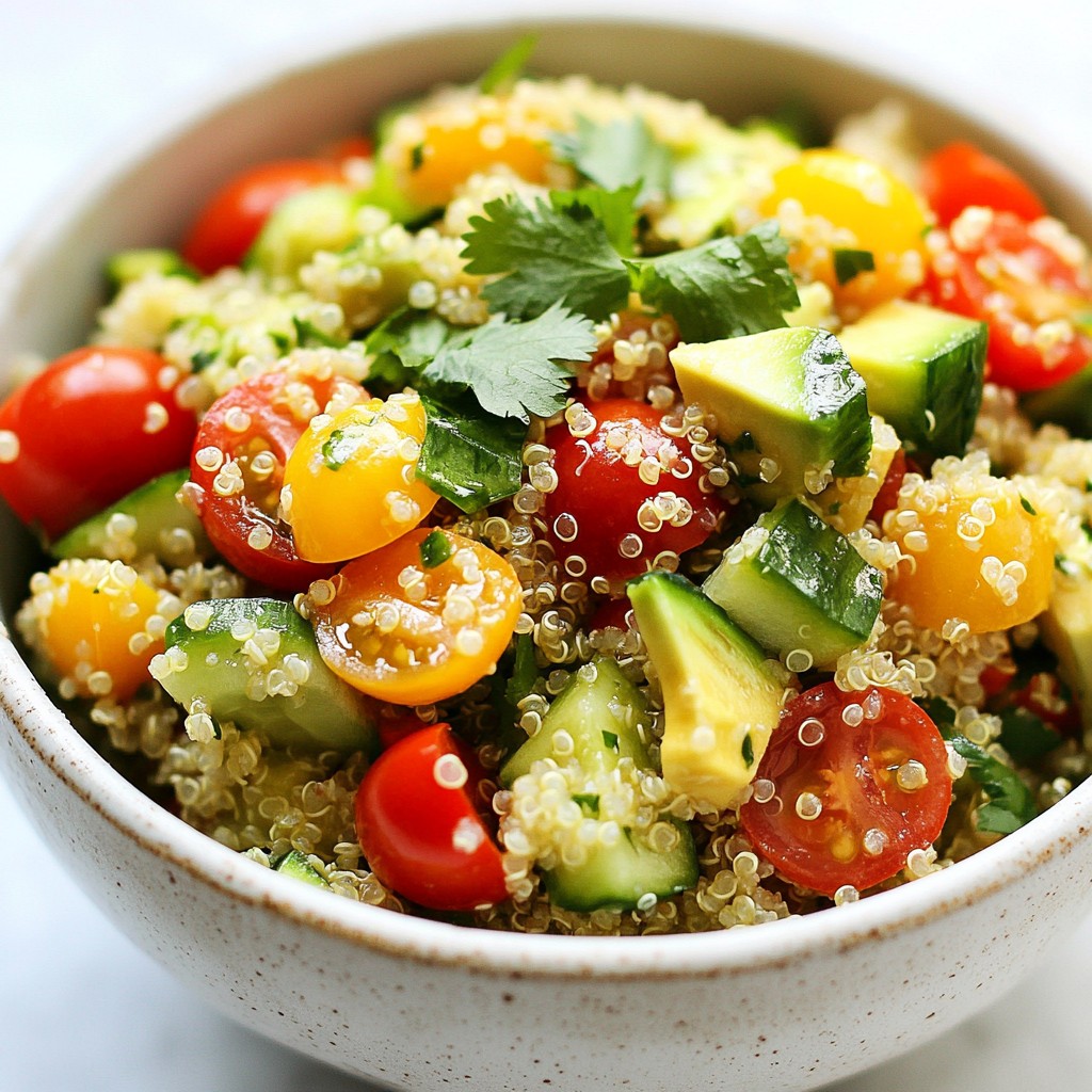 Cilantro Lime Quinoa Salad Fresh and Flavorful Recipe