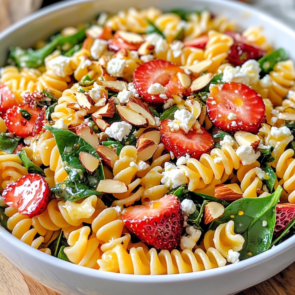 Strawberry Spinach Pasta Salad Fresh and Tasty Delight