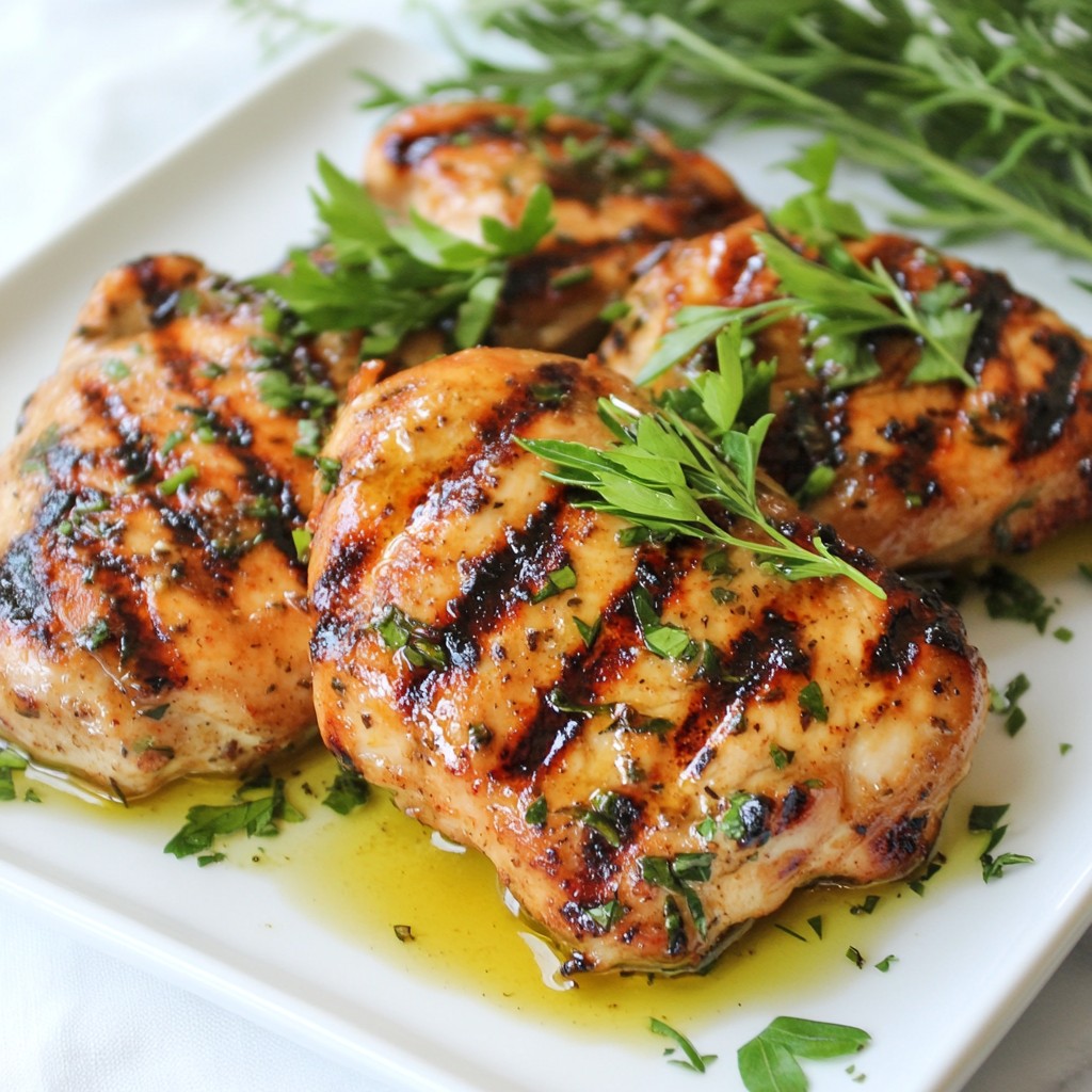 Smoky Grilled Chicken with Fresh Herb Marinade Delight