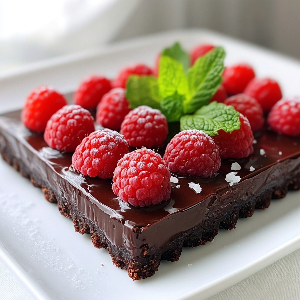 Dark Chocolate Raspberry Tart Irresistible Dessert Delight