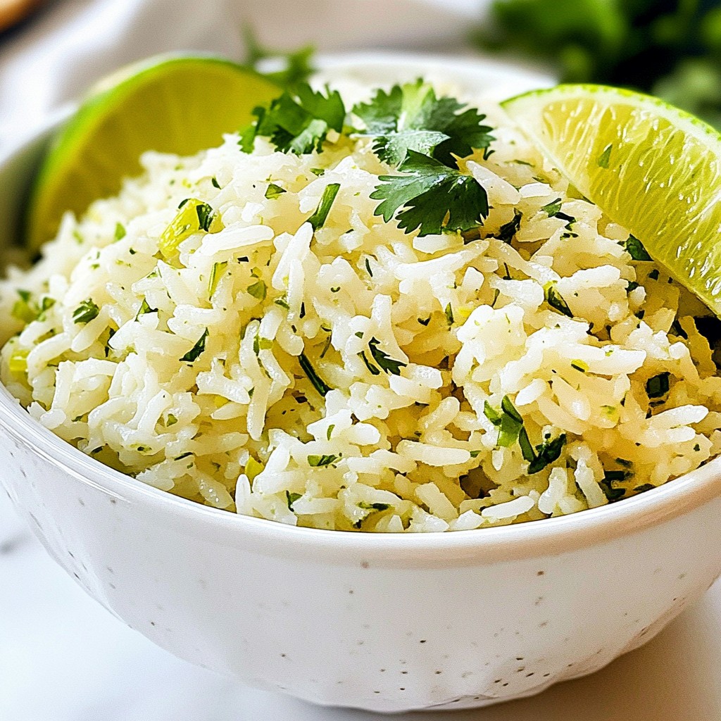 Cilantro Lime Rice Simple and Flavorful Recipe