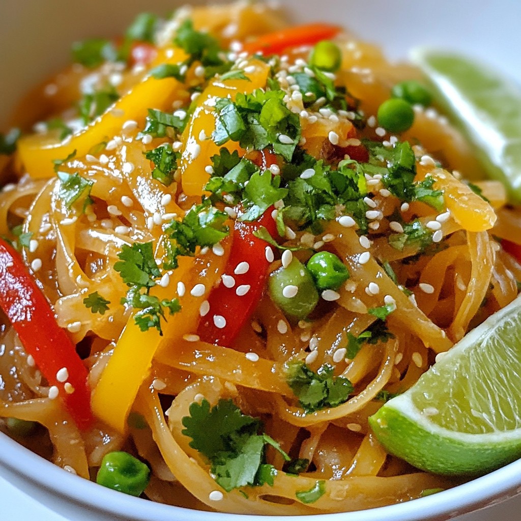 Savory Sweet Chili Garlic Noodles Quick and Easy Recipe