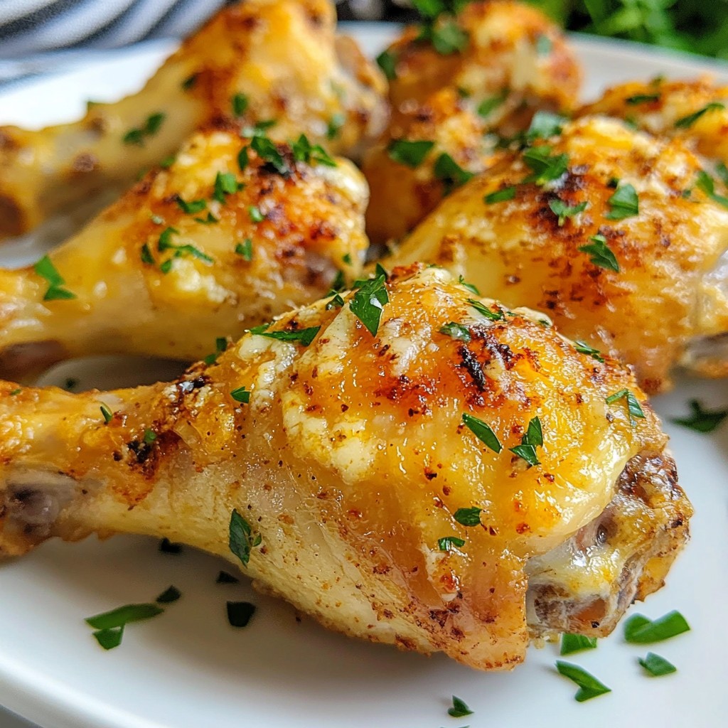 Garlic Parmesan Air Fryer Chicken Drumsticks Delight