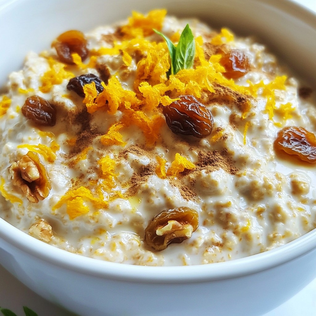 Carrot Cake Overnight Oats Tasty and Nutritious Treat