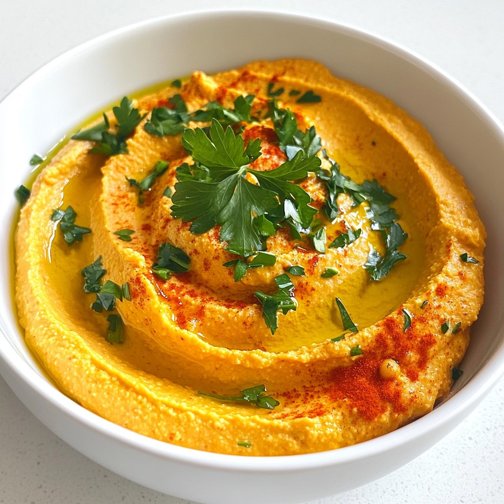 Roasted Red Pepper Hummus Creamy and Flavorful Dip