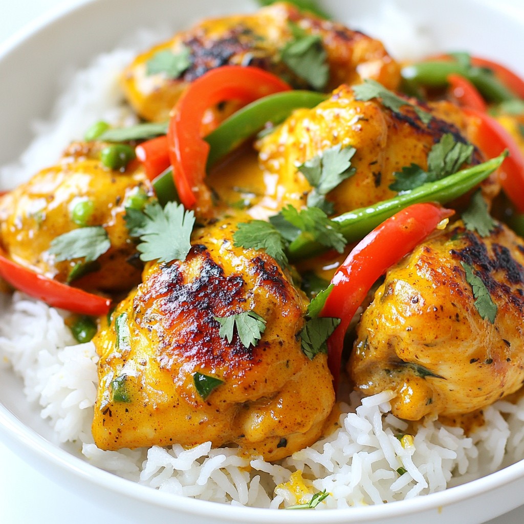 Thai Curry Chicken Thighs with Jasmine Rice Delight