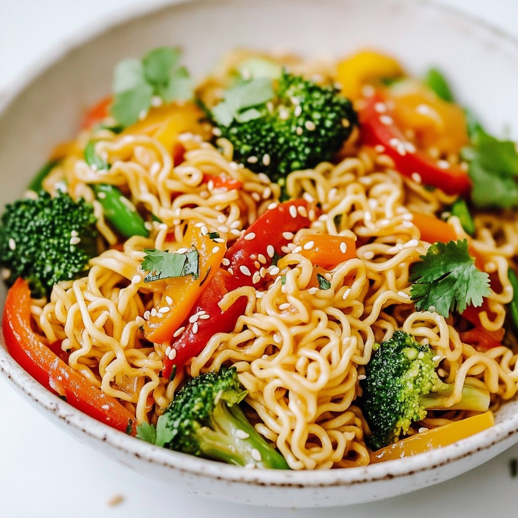 Spicy Garlic Ramen Stir-Fry Quick and Tasty Recipe