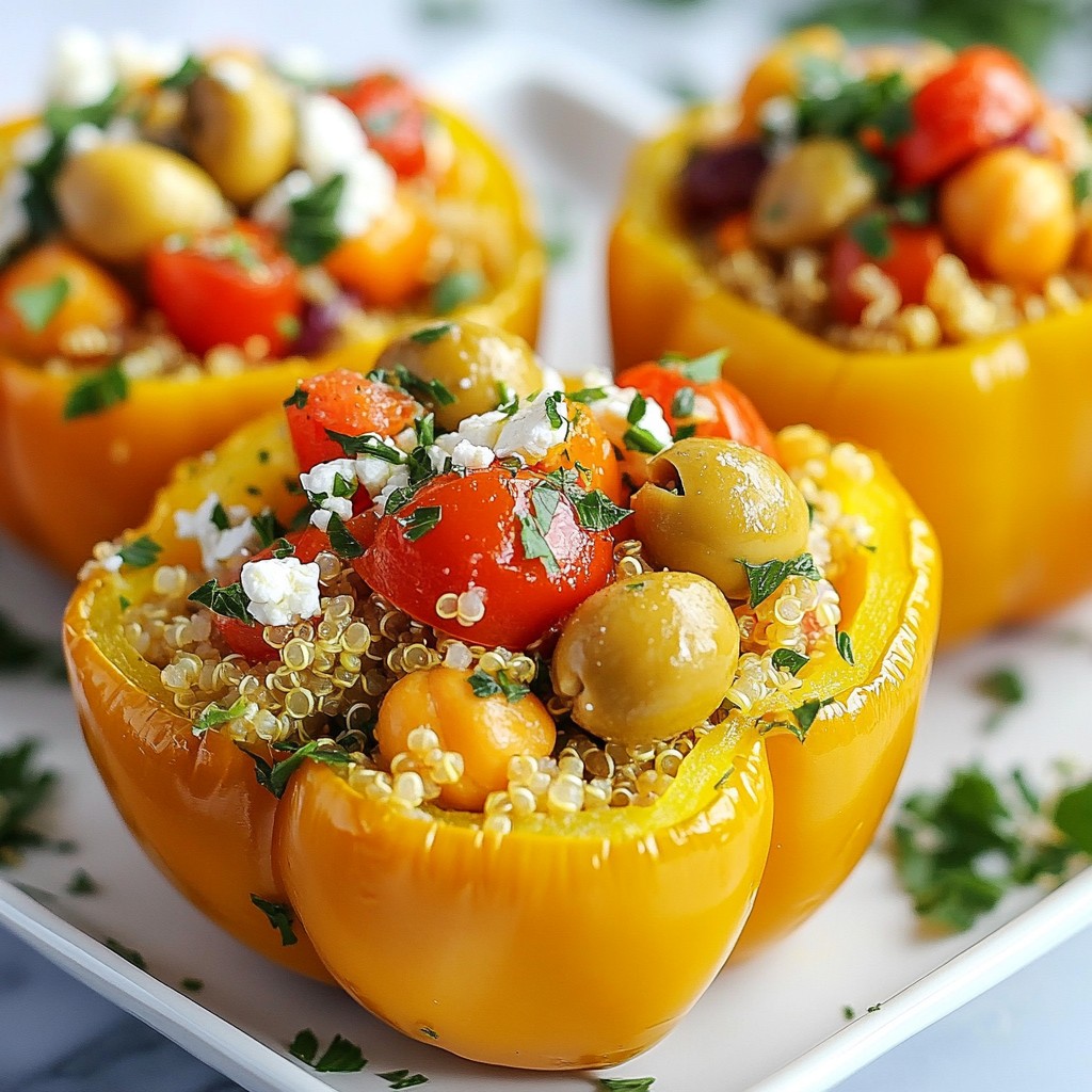Mediterranean Stuffed Bell Peppers Flavorful Meal Idea