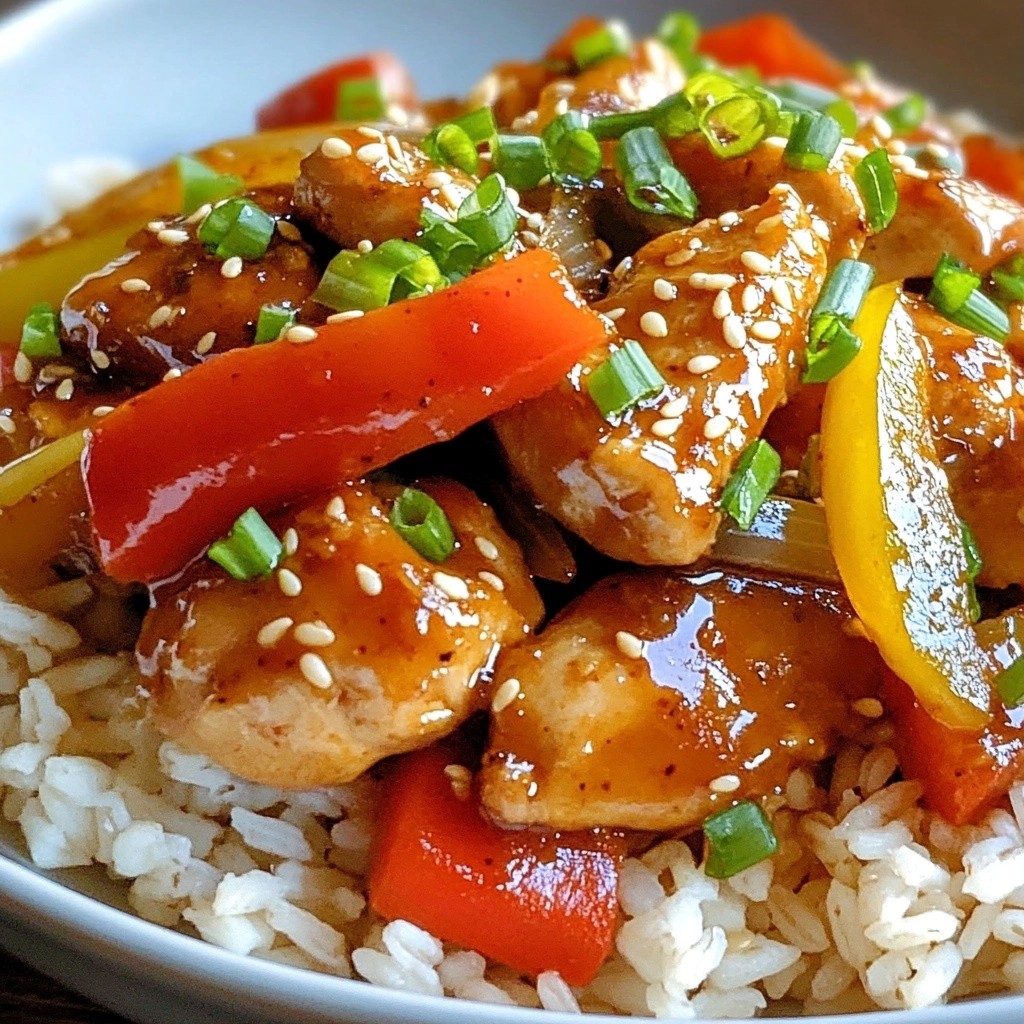 Spicy Chicken Stir-Fry with Brown Rice Delight