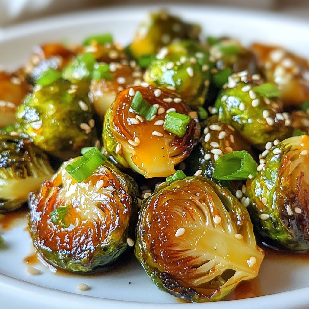 Honey Sriracha Brussels Sprouts Flavorful Oven Delight