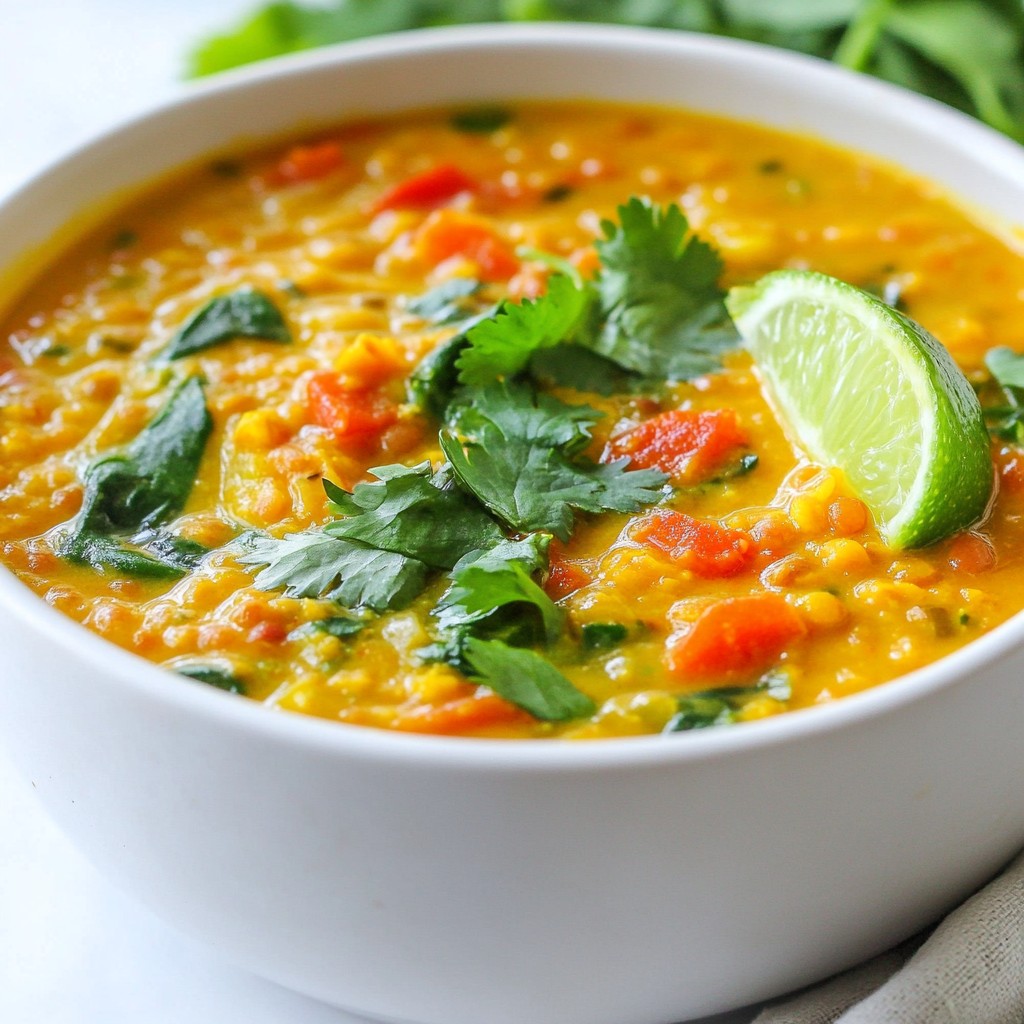 Coconut Curry Lentil Soup Rich and Flavorful Recipe
