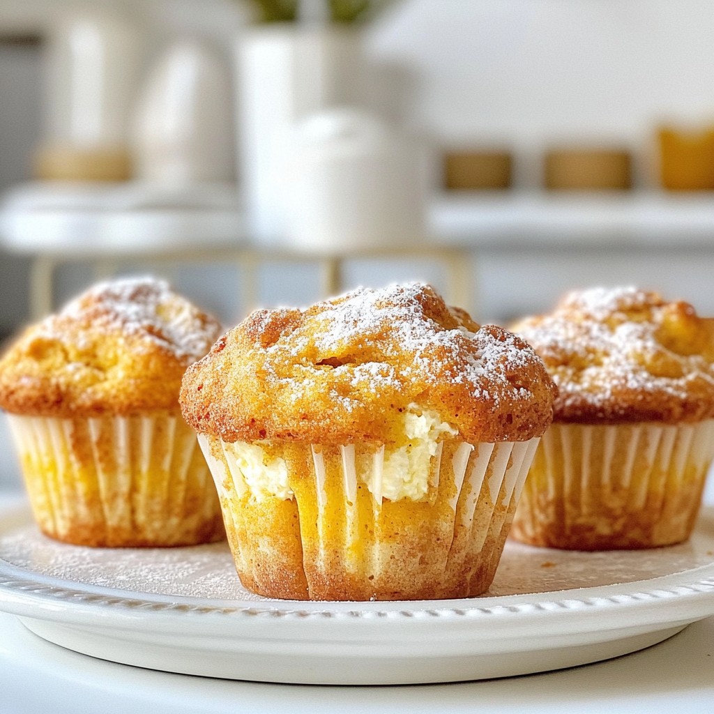 Pumpkin Spice Cream Cheese Muffins Irresistible Treat