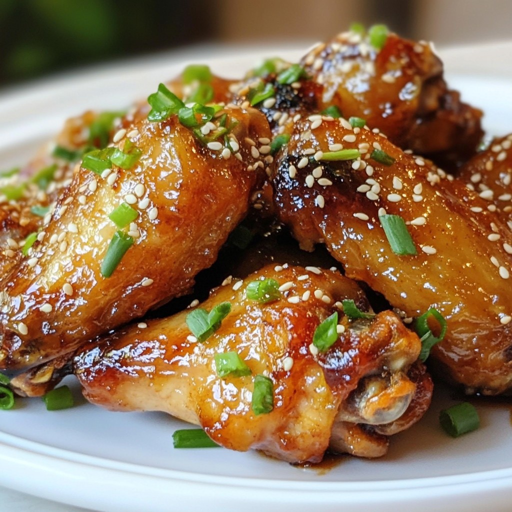 Crispy Honey Soy Baked Chicken Wings Delightful Recipe