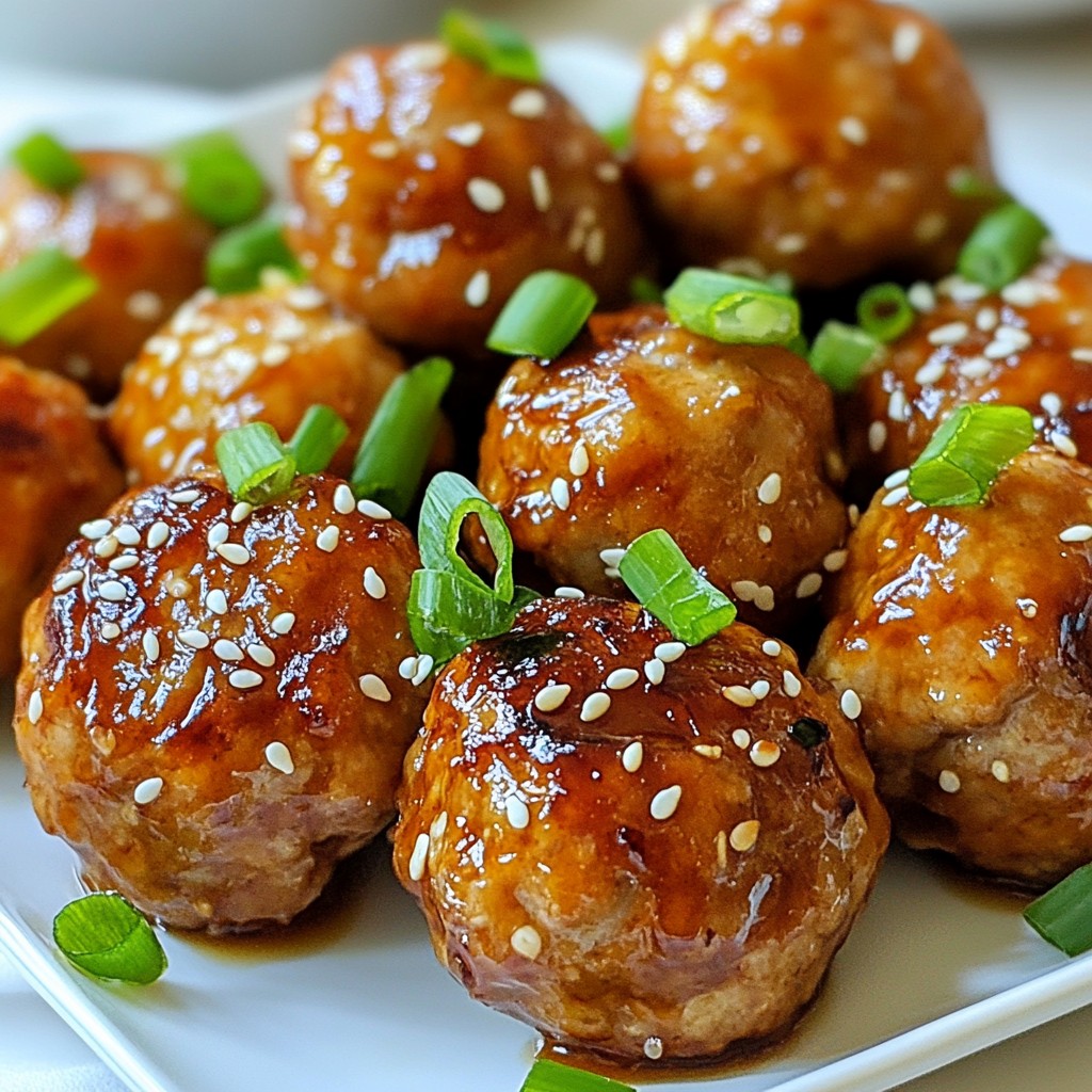 Teriyaki Turkey Meatballs Easy and Flavorful Recipe