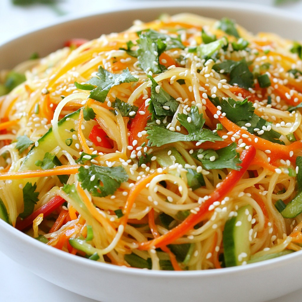 Savory Sesame Ginger Noodle Salad Refreshing Dish
