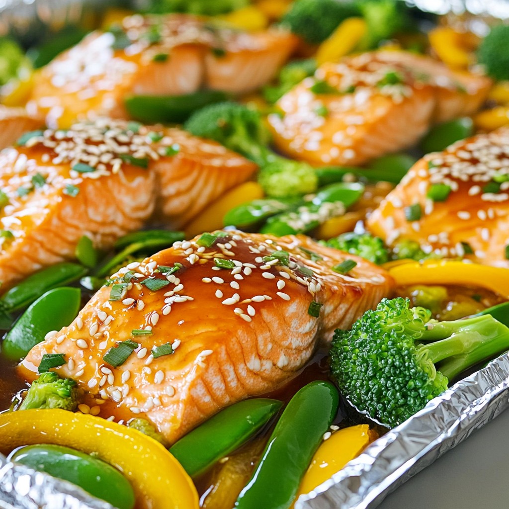 Honey Garlic Salmon Foil Packs Easy and Flavorful Meal