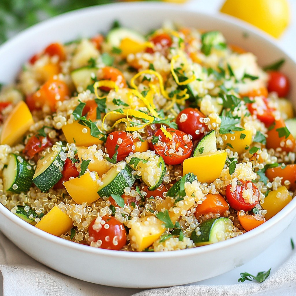 One-Pot Lemon Herb Quinoa Flavorful and Simple Meal