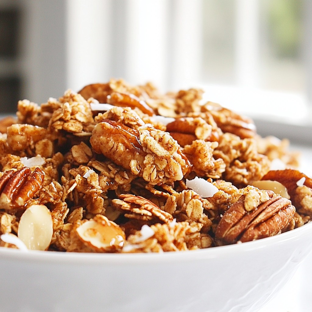 Maple Pecan Granola Clusters Tasty and Healthy Snack