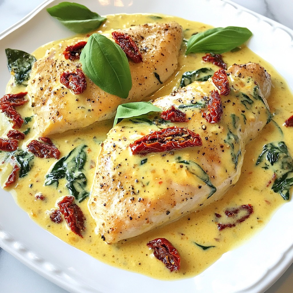 Creamy Sun-Dried Tomato Chicken Simple and Tasty Dish