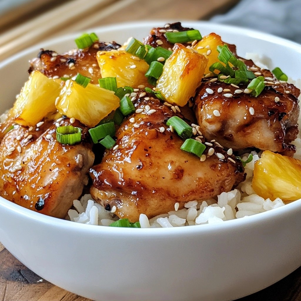 One-Pan Teriyaki Chicken with Pineapple Rice Delight