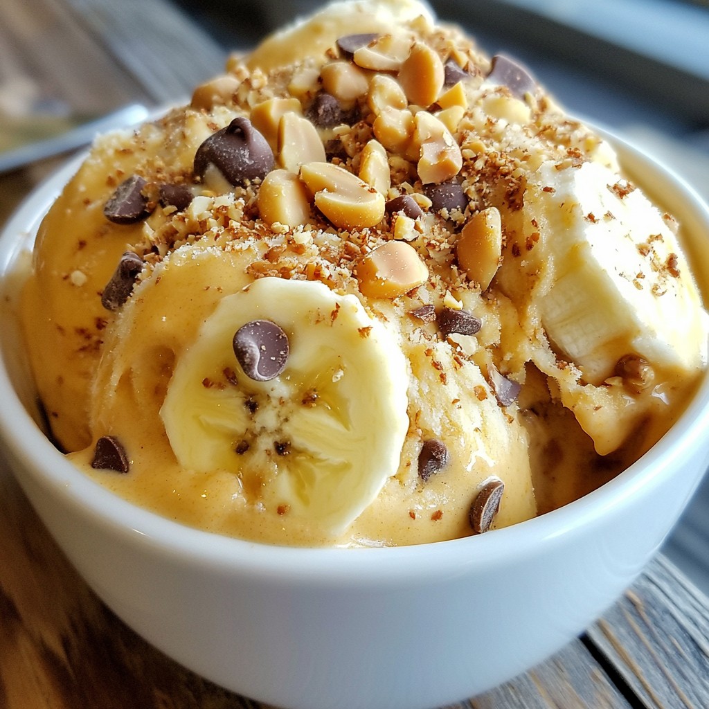 Irresistible Peanut Butter Banana Ice Cream Delight