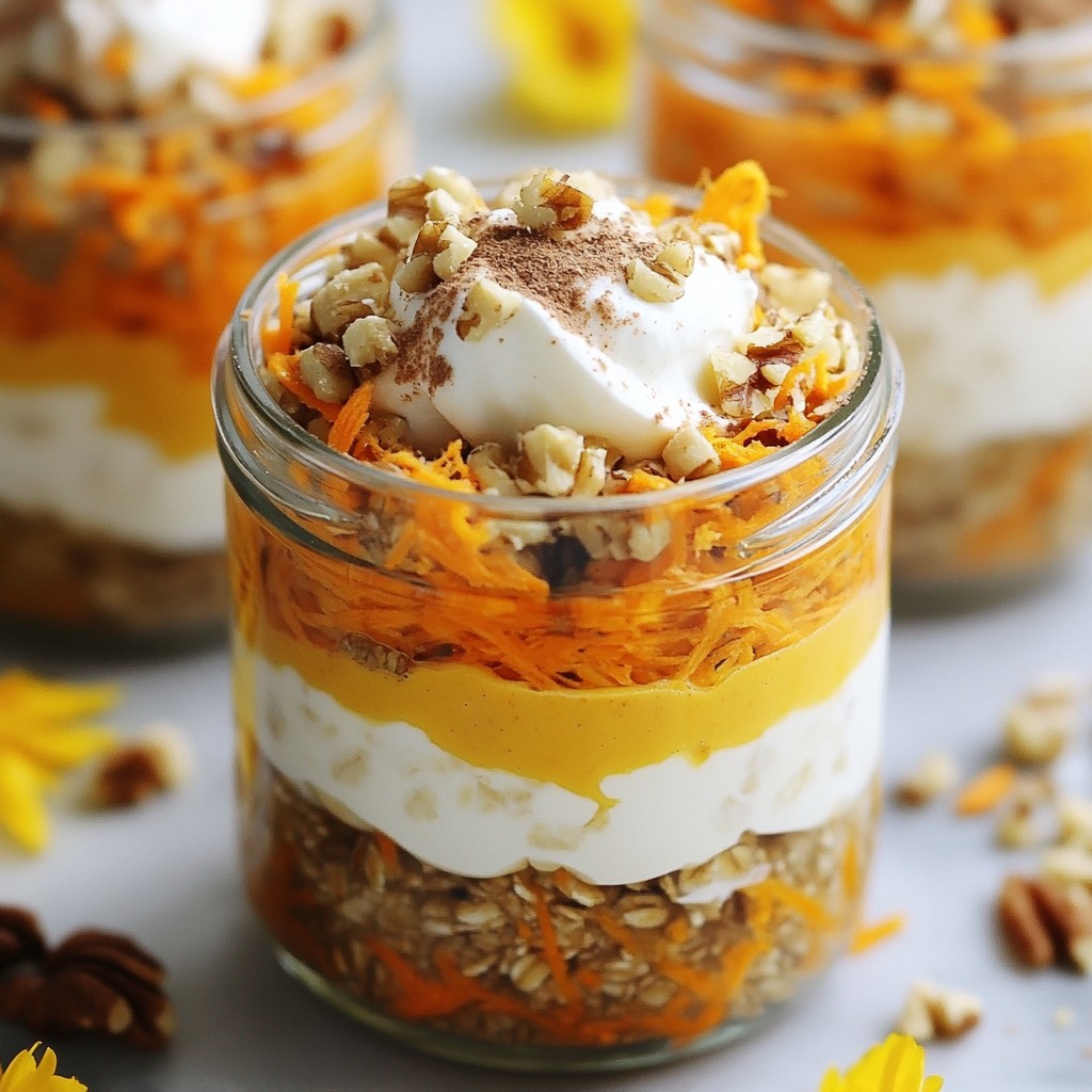 Carrot Cake Overnight Oats Simple and Tasty Recipe