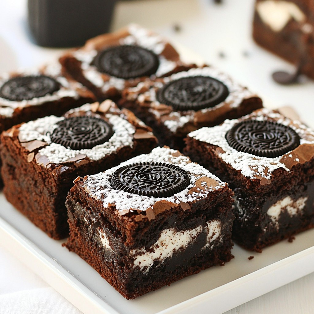 Oreo Stuffed Brownies Rich and Decadent Delight