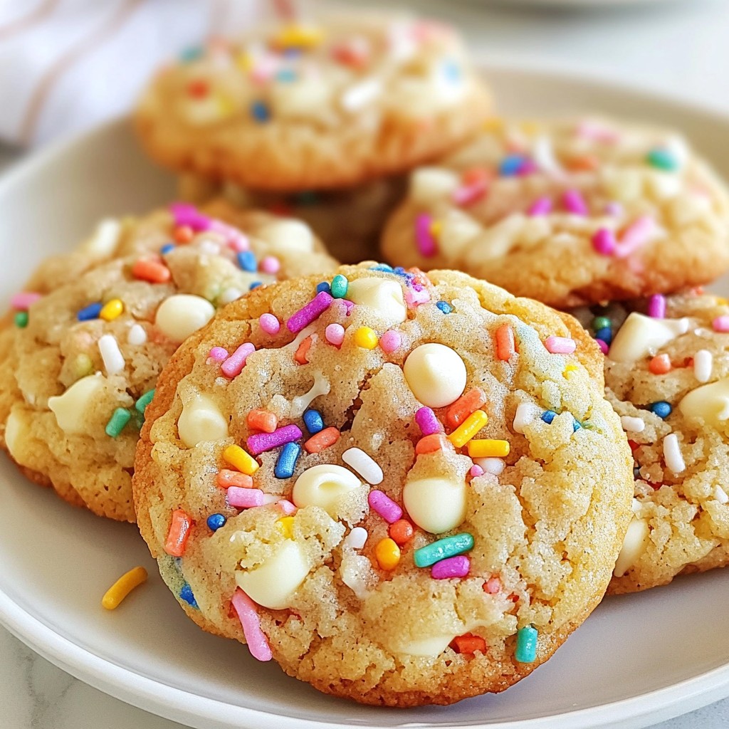 Funfetti Birthday Cake Cookies Delightful and Fun Treat