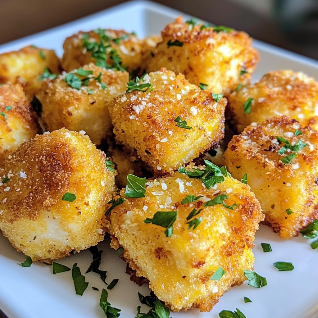 Garlic Parmesan Chicken Bites Tasty and Crunchy Snack