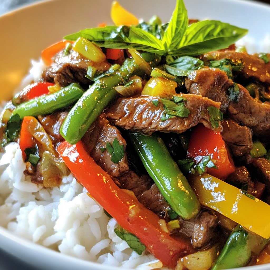 Spicy Thai Basil Beef Flavorful and Easy Recipe