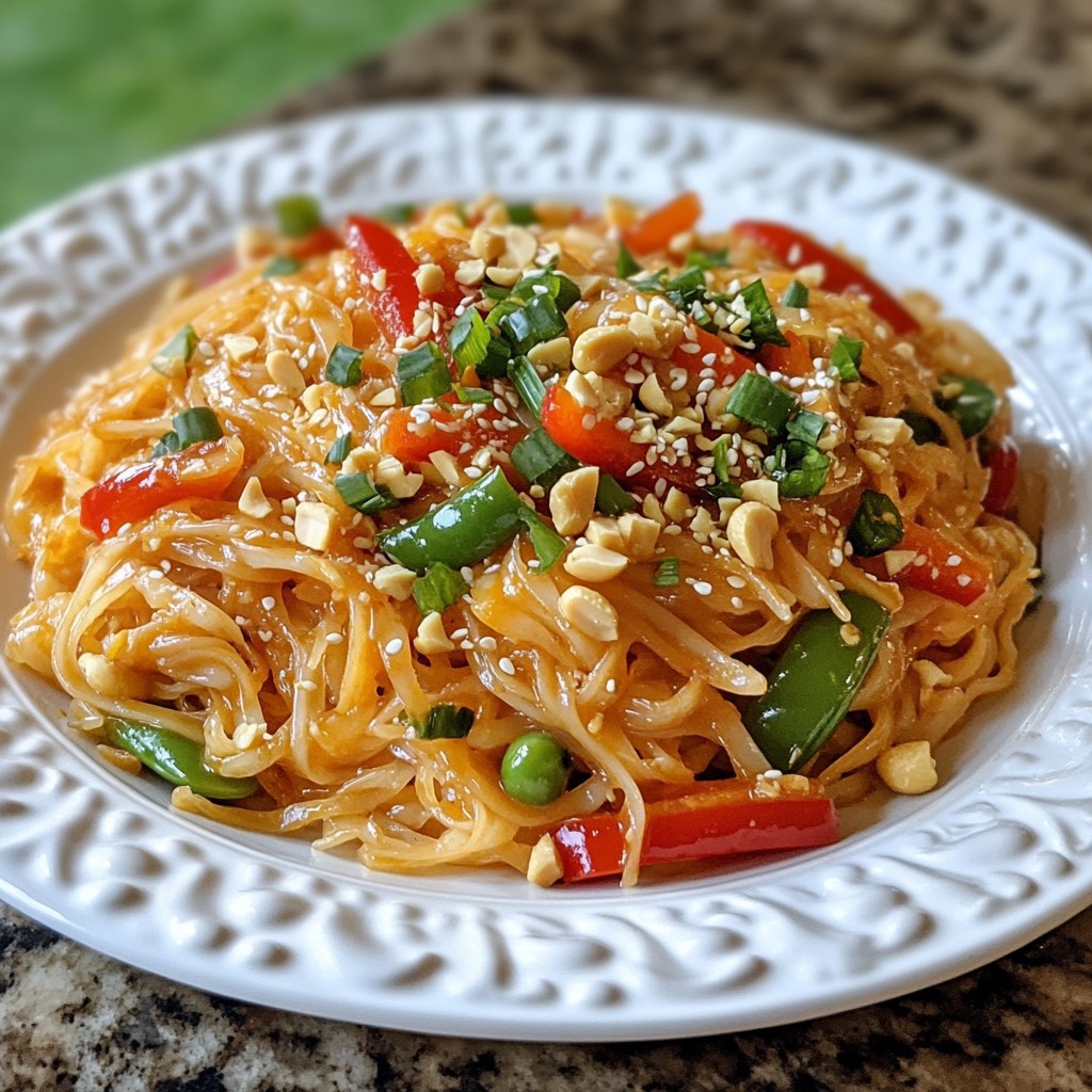 Spicy Thai Peanut Noodles Flavorful and Quick Meal