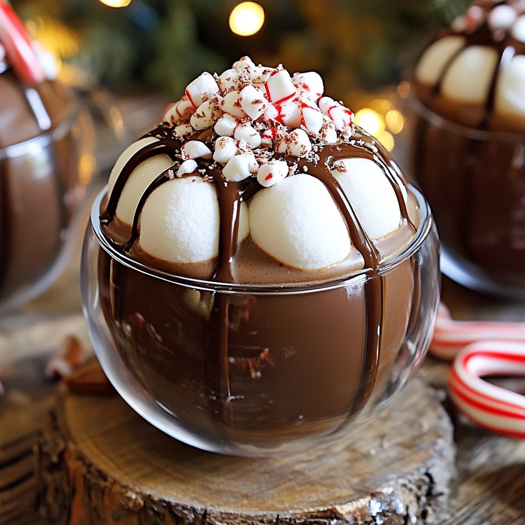 Hot Chocolate Bombs with Marshmallows Easy Recipe