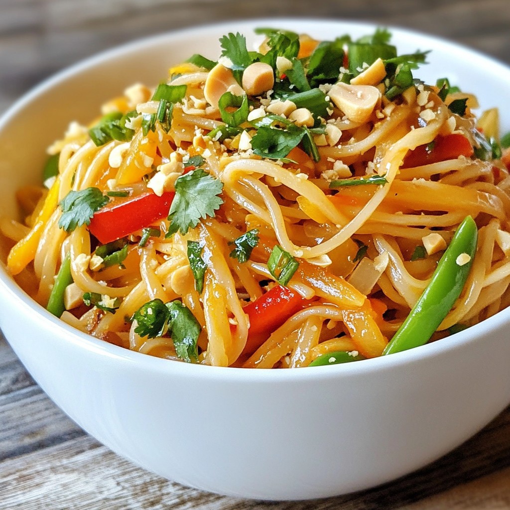 Spicy Thai Peanut Noodles Flavorful and Simple Meal
