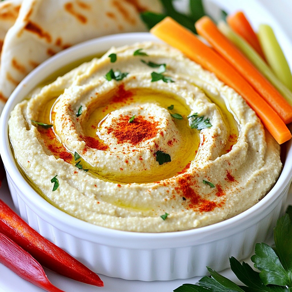 Classic Hummus in 5 Minutes Quick and Easy Dip