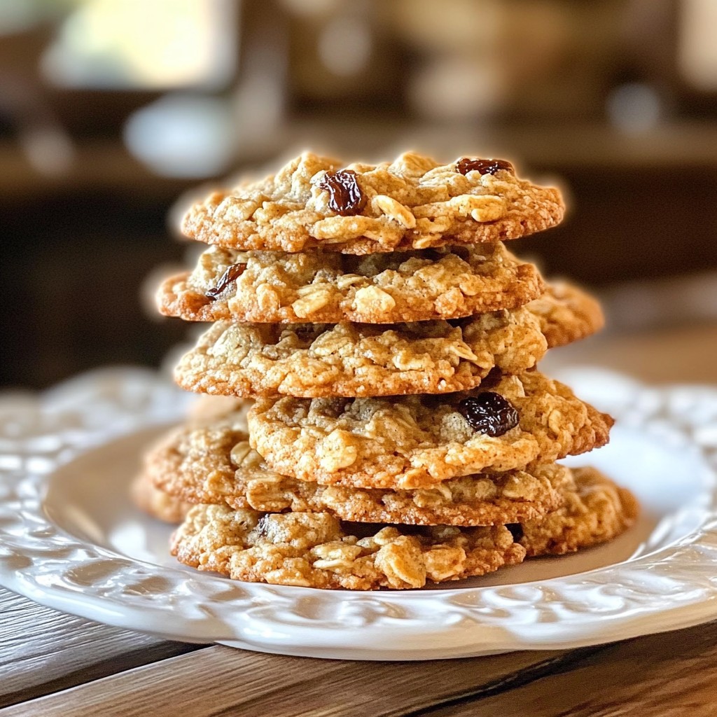 Chewy Oatmeal Raisin Cookies Irresistible Delight