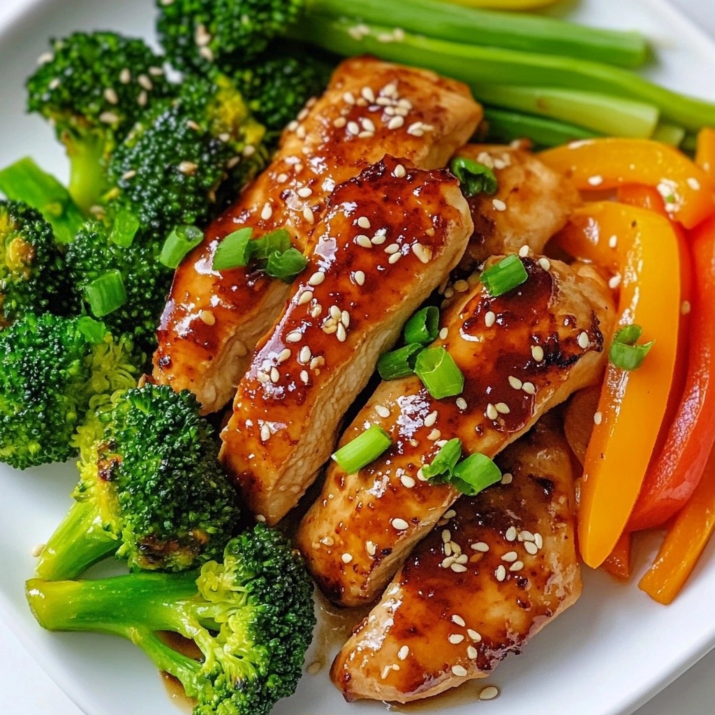 Ginger Soy Chicken Breast with Steamed Veggies Delight