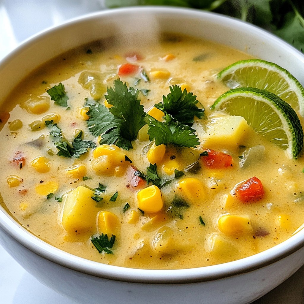 Southwestern Corn Chowder Flavorful and Hearty Dish