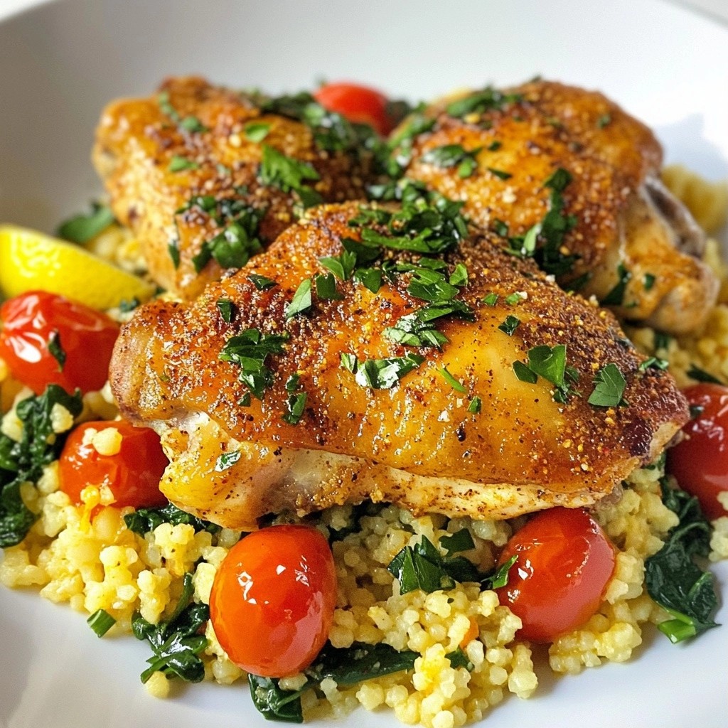 Mediterranean Spiced Chicken with Couscous Delight
