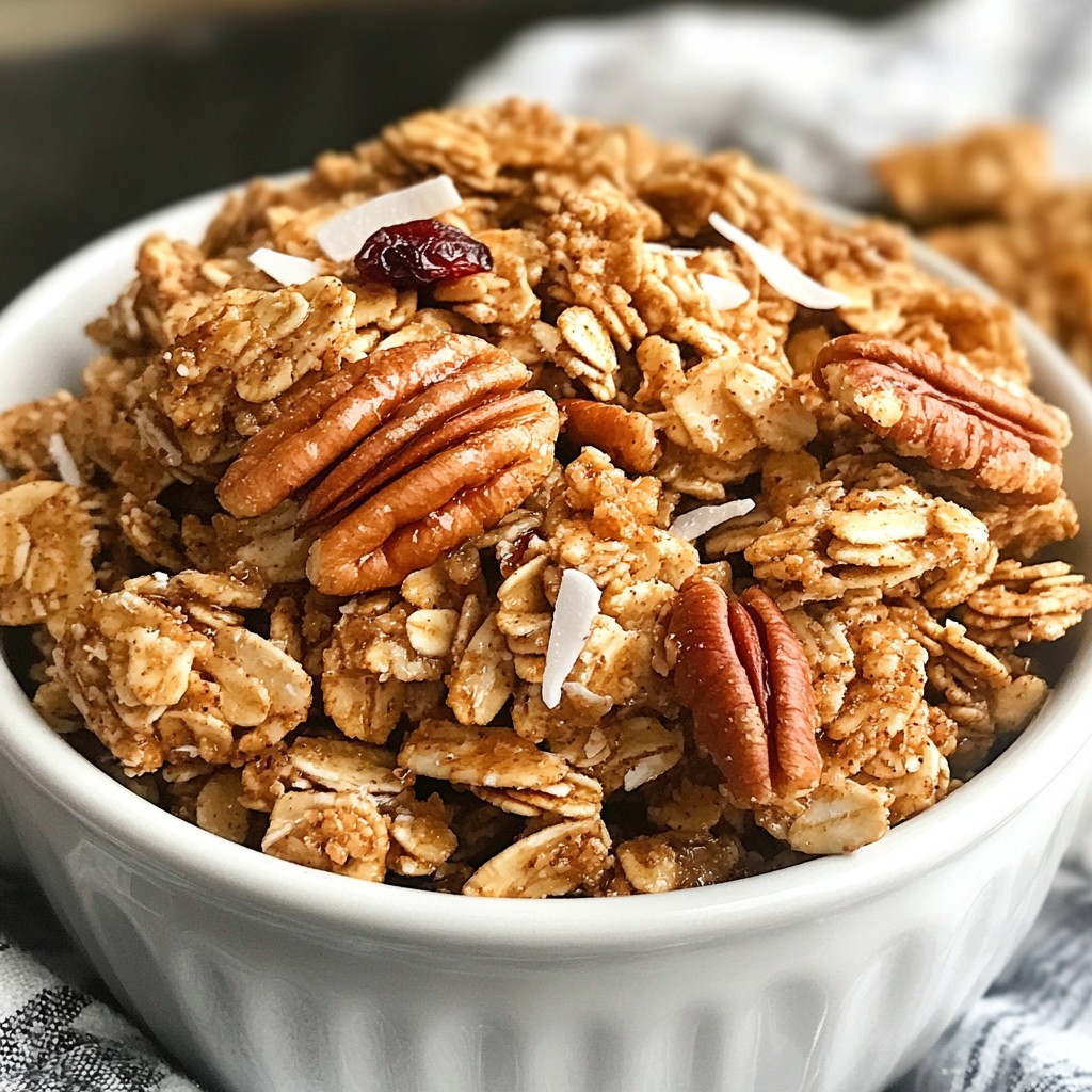 Maple Pecan Granola Clusters Tasty and Crunchy Snack