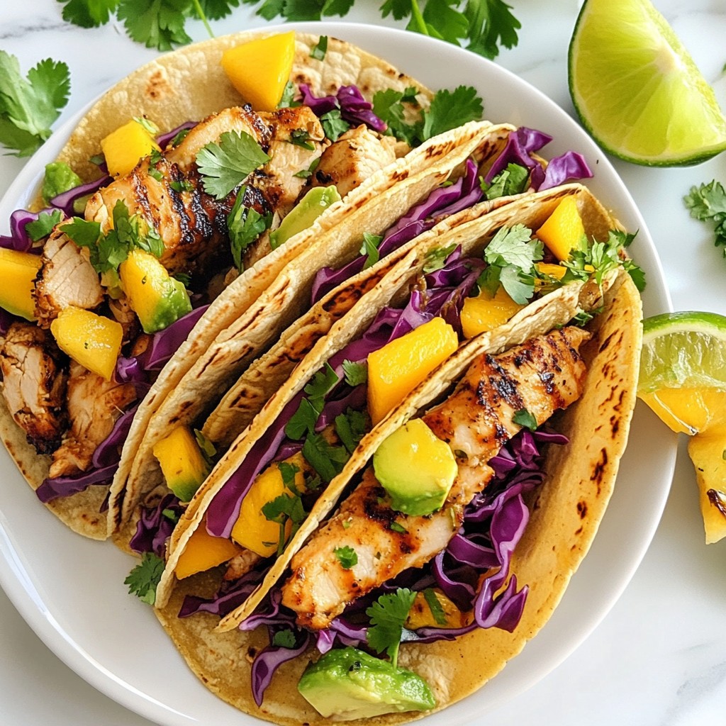 Caribbean Jerk Chicken Tacos Flavorful and Fresh Meal