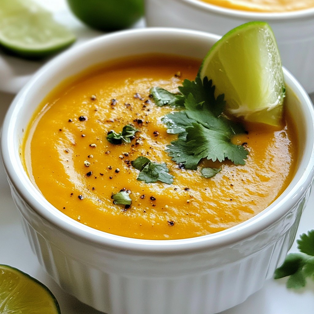 Curry Roasted Sweet Potato Soup Flavorful and Easy Recipe