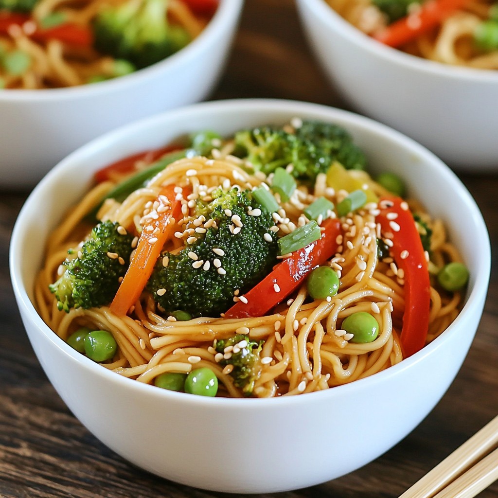 Asian Garlic Noodle Stir Fry Flavorful and Easy Recipe
