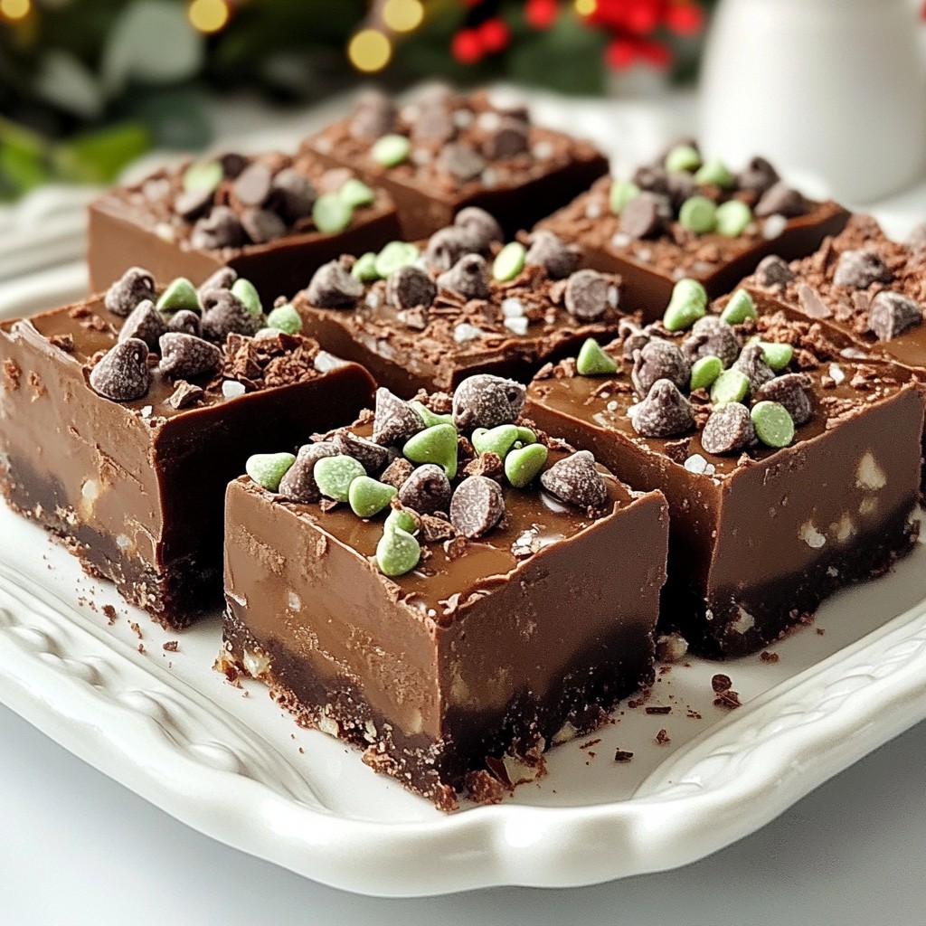 Mint Chocolate Chip Fudge Irresistible Homemade Treat