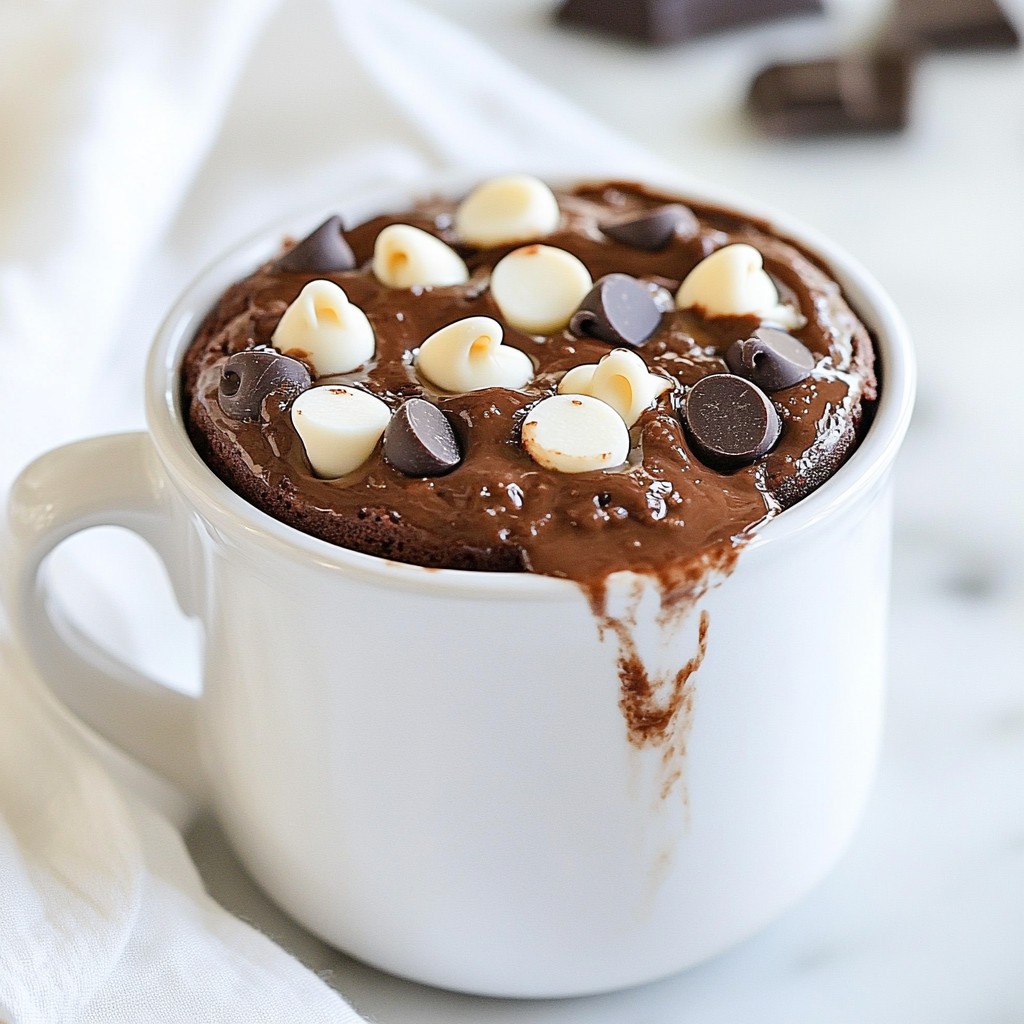 Triple Chocolate Mug Cake Easy Dessert Recipe