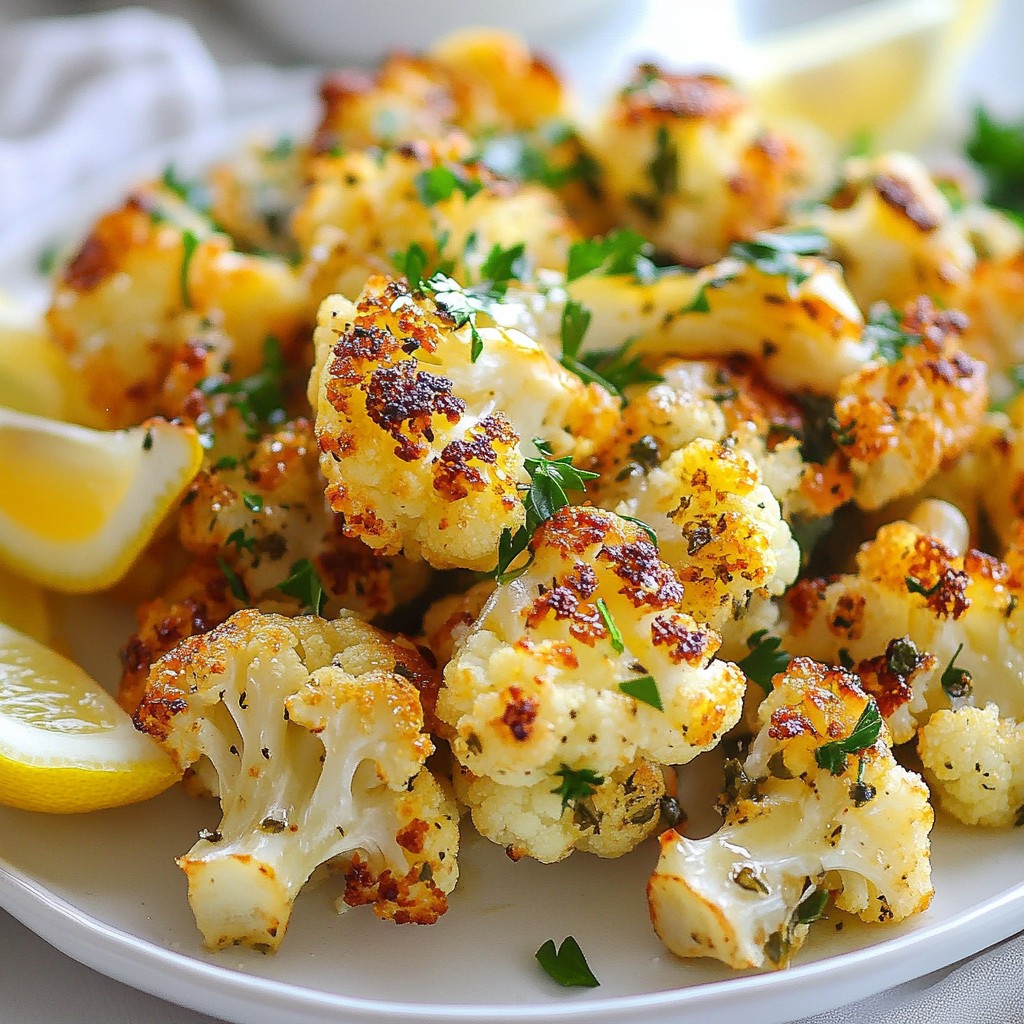 Lemon Herb Roasted Cauliflower Flavorful Side Dish