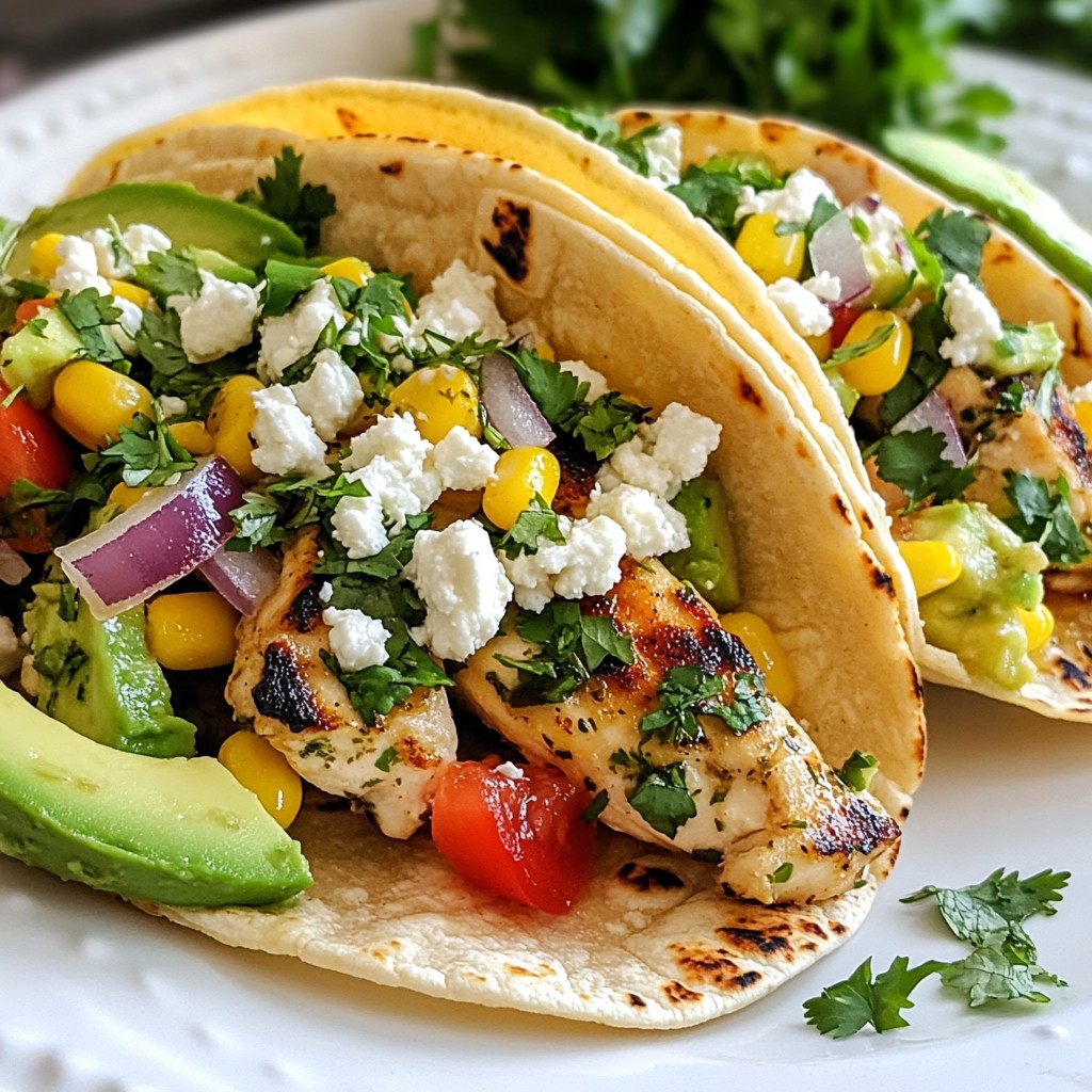 Cilantro Lime Chicken Tacos Easy and Flavorful Meal